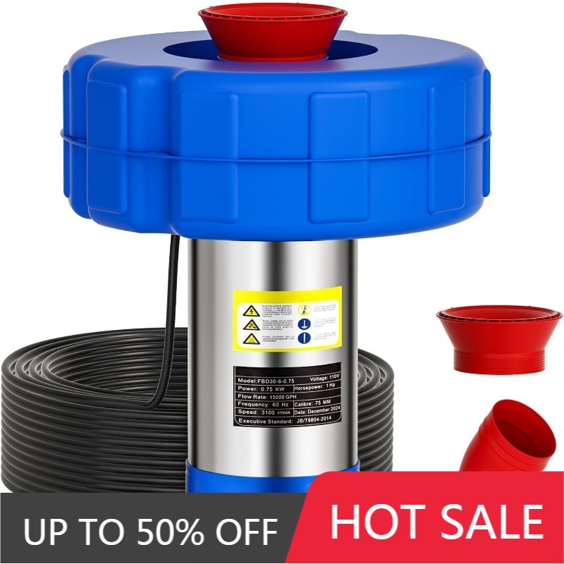Fish Pond Aerator - Stainless Steel Floating Pond Aerator 220V